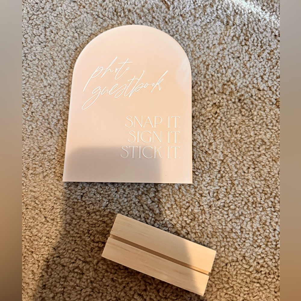 photo guestbook sign